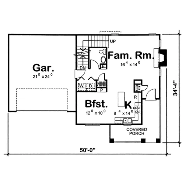 Southern House Plan First Floor - Diedrick Traditional Home 038D-0664 - Search House Plans and More