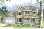 Neoclassical House Plan Front of Home - Diedrick Traditional Home 038D-0664 - Search House Plans and More