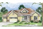 Ranch House Plan Front of House 038D-0665