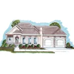 Country House Plan Front of House 038D-0666