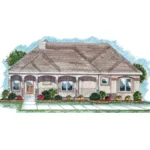 Traditional House Plan Front of Home - Adena Ranch Home 038D-0677 - Search House Plans and More