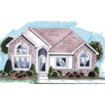 Traditional House Plan Front of Home - Medwin Ranch Home 038D-0682 - Shop House Plans and More