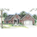 Traditional House Plan Front of Home - Rachael Ranch Home 038D-0683 - Shop House Plans and More