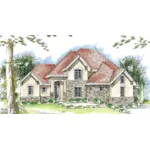 Tudor House Plan Front of Home - Judson Traditional Home 038D-0685 - Search House Plans and More