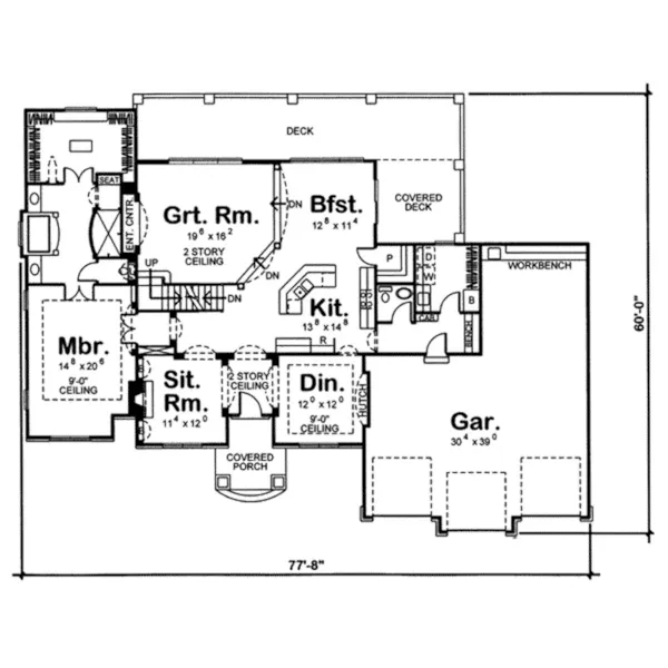 Modern House Plan First Floor - Pompano Luxury Modern Home 038D-0687 - Shop House Plans and More