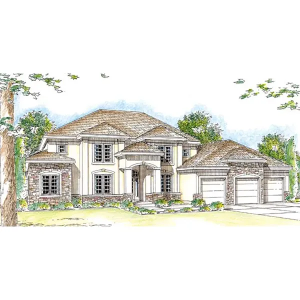 Modern House Plan Front Image - Pompano Luxury Modern Home 038D-0687 - Shop House Plans and More