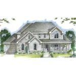 Southern House Plan Front Image - Battula Traditional Home 038D-0689 - Search House Plans and More