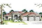 Southwestern House Plan Front Image - Adana Cove Sunbelt Home 038D-0690 - Search House Plans and More