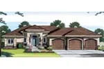Modern House Plan Front of Home - Adana Cove Sunbelt Home 038D-0690 - Search House Plans and More