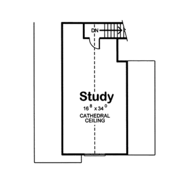 Tudor House Plan Second Floor - Finn Traditional Ranch Home 038D-0695 - Search House Plans and More