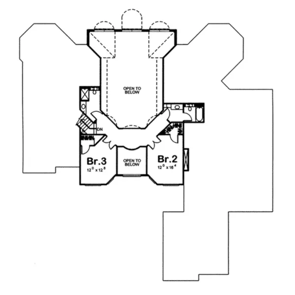 Santa Fe House Plan Second Floor - Mirage Hill Luxury Sunbelt Home 038D-0697 - Shop House Plans and More