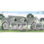 Craftsman House Plan Front of Home - Neva Garden Country Home 038D-0703 - Shop House Plans and More