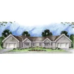 Country House Plan Front of Home - Kearston Multi-Family Home 038D-0704 - Search House Plans and More