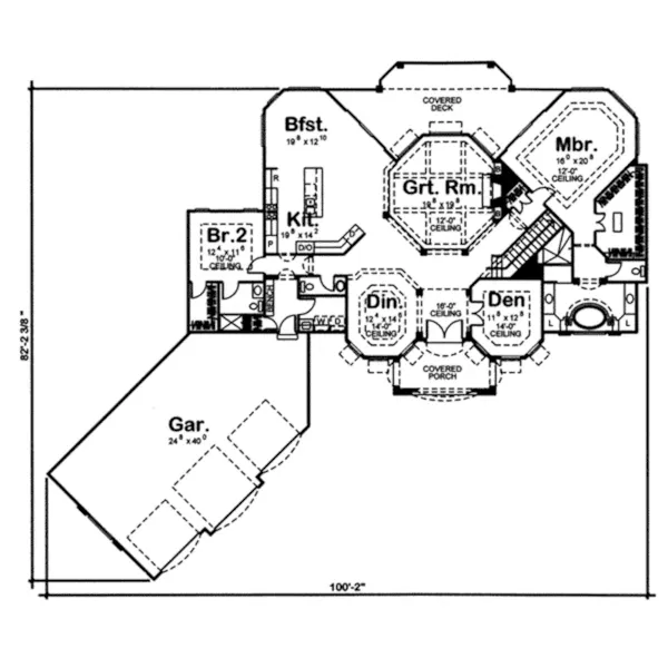 Florida House Plan First Floor - Milo Cay Mediterranean Home 038D-0705 - Shop House Plans and More