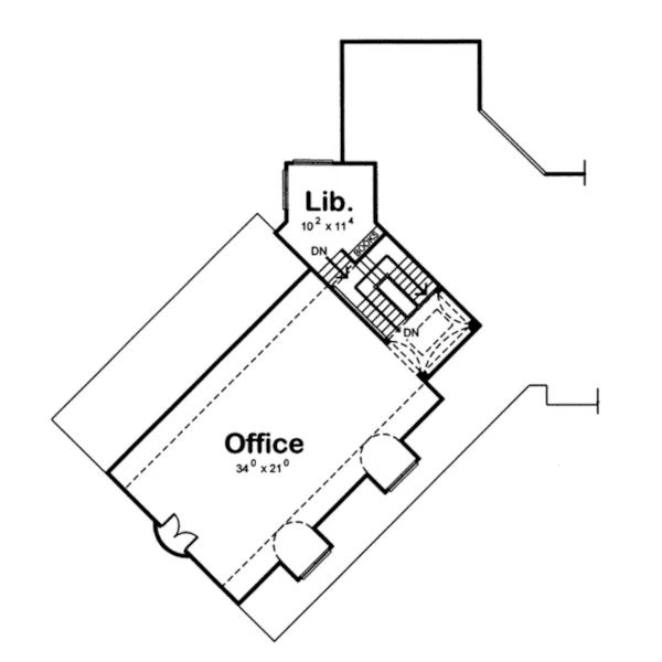 Luxury House Plan Second Floor - Porter Lane Country Home 038D-0710 - Shop House Plans and More