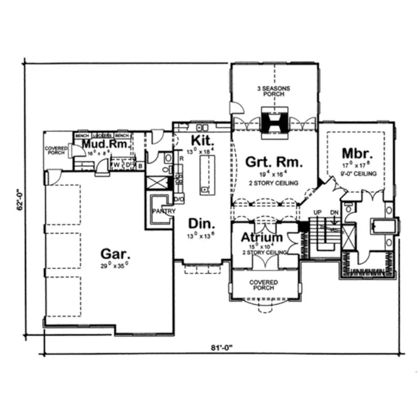 Spanish House Plan First Floor - Picabo European Home 038D-0714 - Shop House Plans and More