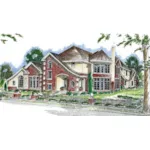 Sunbelt House Plan Front of Home - Remy Place European Luxury Home 038D-0716 - Shop House Plans and More