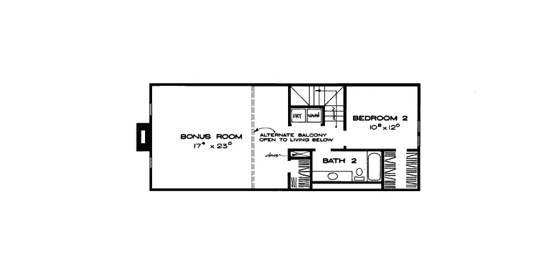 Mountain House Plan Second Floor - Point Estero Vacation Home 038D-0723 - Shop House Plans and More