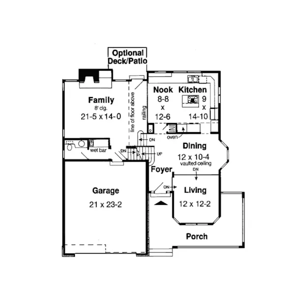 Country House Plan First Floor - Salton Country Home 038D-0732 - Shop House Plans and More