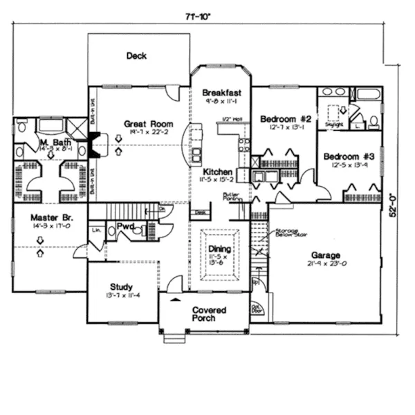 Traditional House Plan First Floor - Samara Mill Country Home 038D-0743 - Shop House Plans and More