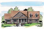 Ranch House Plan Front Image - Samara Mill Country Home 038D-0743 - Shop House Plans and More