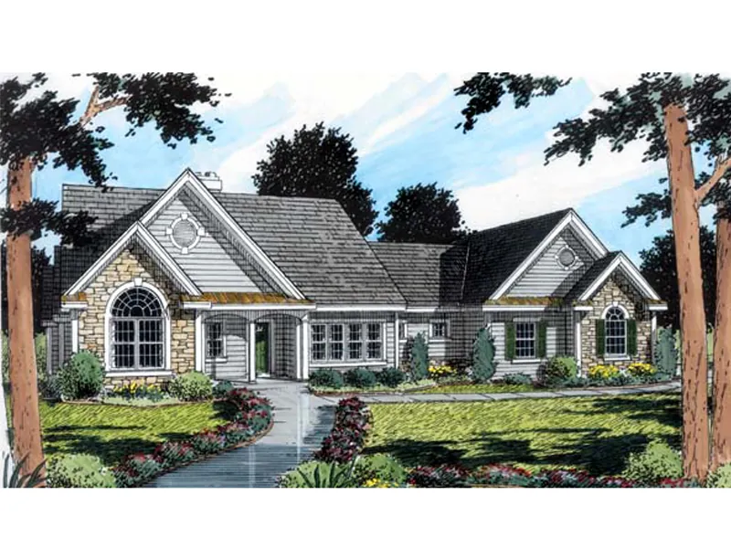 Country House Plan Front Image - Frazier Park Ranch Home 038D-0744 - Search House Plans and More