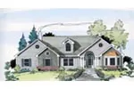 Bungalow House Plan Front of House 038D-0745