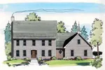 Colonial House Plan Front Image - Pixley Classic Colonial Home 038D-0746 - Shop House Plans and More