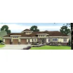 Luxury House Plan Front of Home - Tranquil Point Sunbelt Home 038D-0756 - Shop House Plans and More