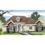 Cabin & Cottage House Plan Front of Home - Sheephill Lane Traditional Home 038D-0757 - Shop House Plans and More