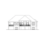 Cabin & Cottage House Plan Rear Elevation - Sheephill Lane Traditional Home 038D-0757 - Shop House Plans and More