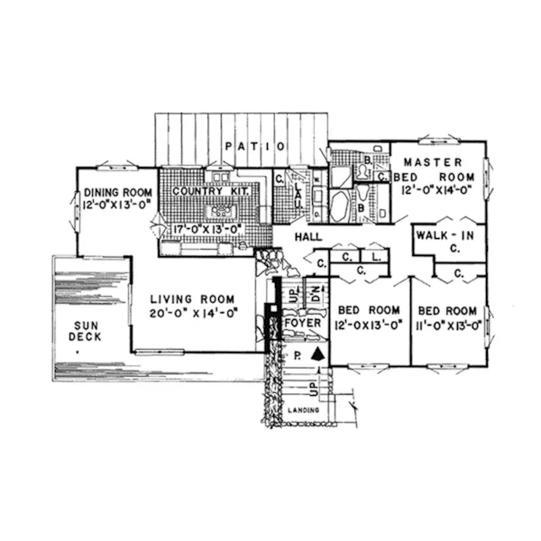 Contemporary House Plan First Floor - Heber Spring Contemporary Home 038D-0766 - Search House Plans and More