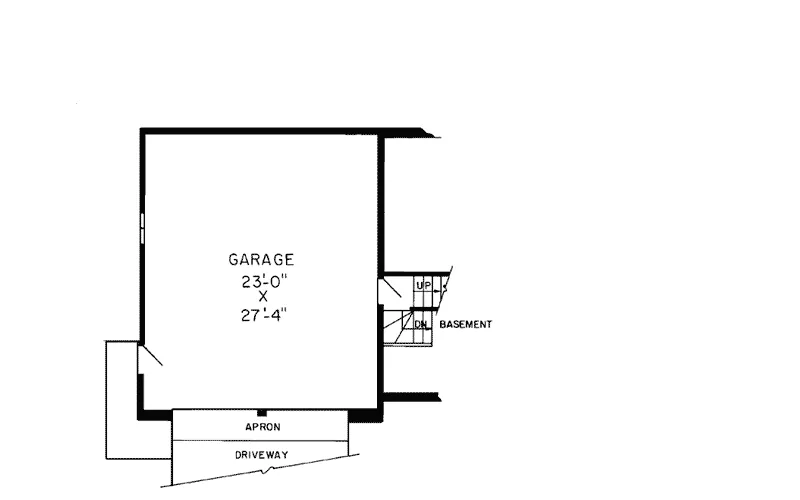 Contemporary House Plan Garage Floor Plan - Valle Vista Contemporary Home 038D-0768 - Shop House Plans and More