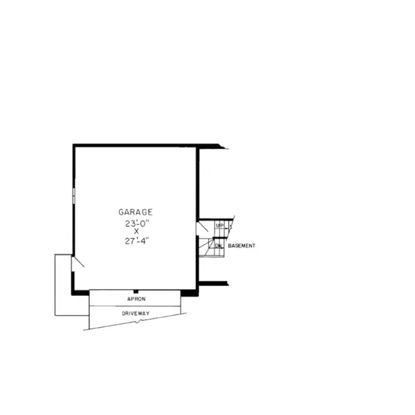 Contemporary House Plan Garage Floor Plan - Valle Vista Contemporary Home 038D-0768 - Shop House Plans and More