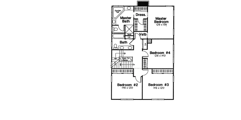 Country House Plan Second Floor - Norwalk Country Farmhouse 038D-0773 - Shop House Plans and More