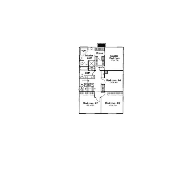 Country House Plan Second Floor - Norwalk Country Farmhouse 038D-0773 - Shop House Plans and More