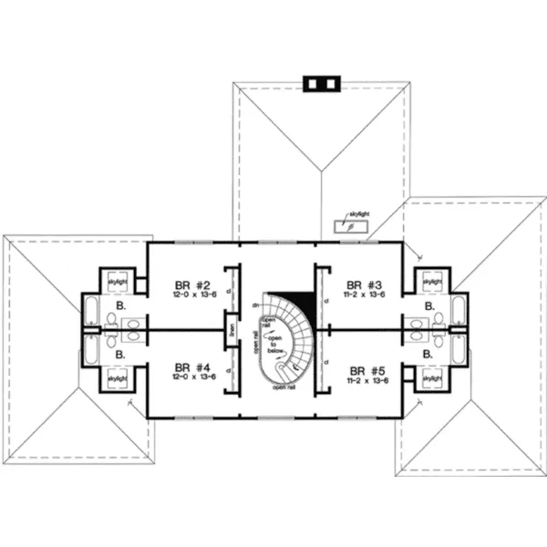 European House Plan Second Floor - Gia Luxury European Home 038D-0774 - Search House Plans and More