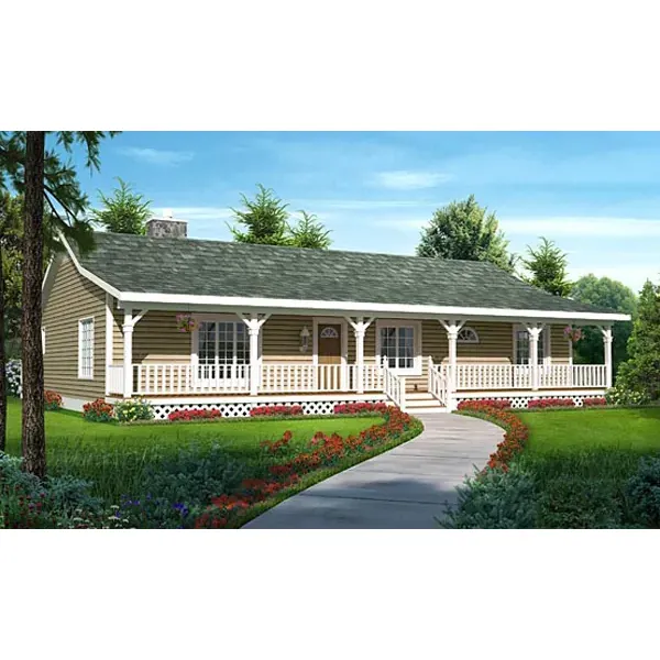 Country House Plan Front of Home - Vandenhaven Country Ranch Home 038D-0783 - Shop House Plans and More