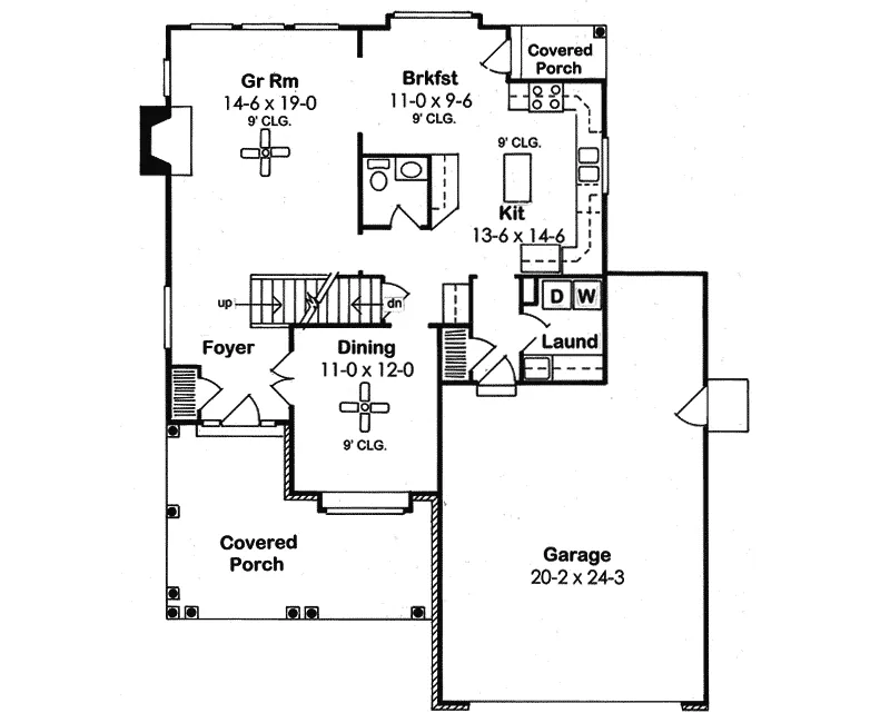 Farmhouse Plan First Floor - Solana Hill Traditional Home 038D-0784 - Shop House Plans and More