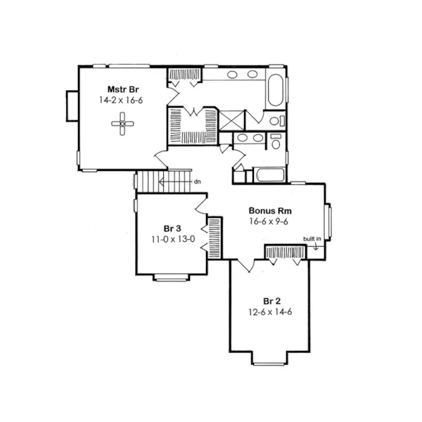 Country House Plan Second Floor - Solana Hill Traditional Home 038D-0784 - Shop House Plans and More