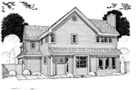 Country House Plan Rear Image of House - Solana Hill Traditional Home 038D-0784 - Shop House Plans and More