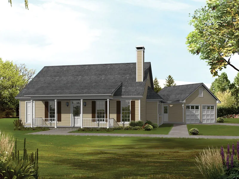 Country Style Acadian Home With Rear Entrance Garages