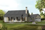 Country Style Acadian Home With Rear Entrance Garages