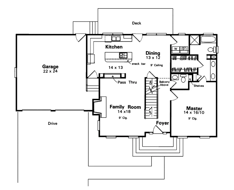 Country House Plan First Floor - Avenal Country Home 039D-0011 - Search House Plans and More