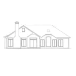 Southern House Plan Rear Elevation - Whitley Gardens Traditional Home 039D-0013 - Shop House Plans and More