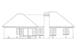 Neoclassical House Plan Rear Elevation - Bolsa Knoll Ranch Home 039D-0014 - Search House Plans and More