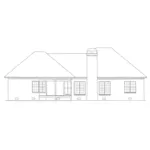 Country House Plan Rear Elevation - Bolsa Knoll Ranch Home 039D-0014 - Search House Plans and More