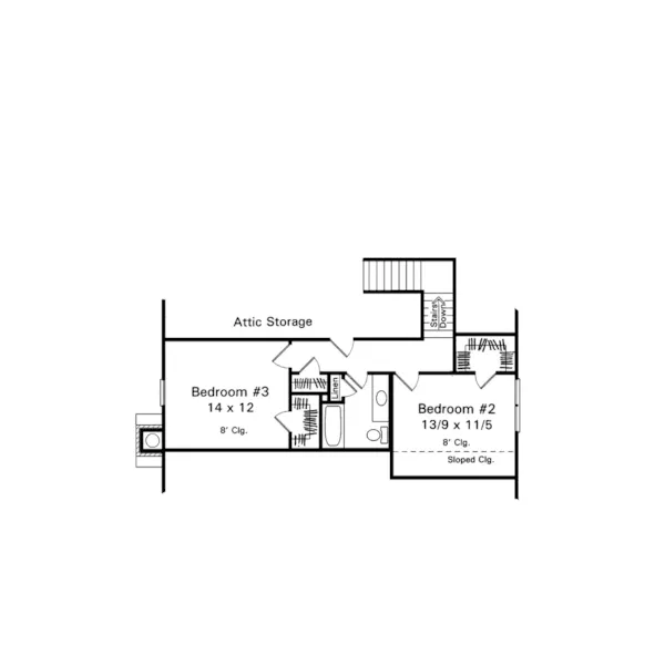 Traditional House Plan Second Floor - Hyde Place Lowcountry Home 039D-0017 - Search House Plans and More