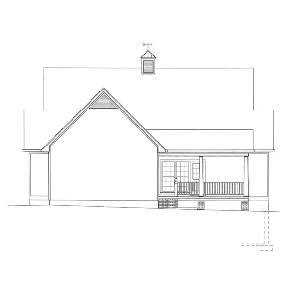 Traditional House Plan Rear Elevation - Hyde Place Lowcountry Home 039D-0017 - Search House Plans and More