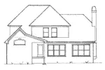 European House Plan Rear Elevation - Shipley Traditional Home 039D-0018 - Shop House Plans and More